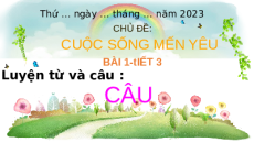 Giáo án Powerpoint Luyện từ và câu: Câu trang 10 Tiếng việt lớp 4 Chân trời sáng tạo