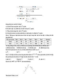 Đề thi giữa kì 2 Toán 8 Cánh diều Cấu trúc mới - Đề 2