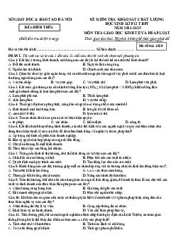 Đề thi thử tốt nghiệp THPT 2025 Kinh tế pháp luật (từ Trường/Sở)