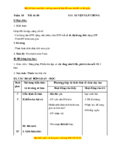Giáo án Bài 88 Toán lớp 5: Luyện tập chung (Trang 89)