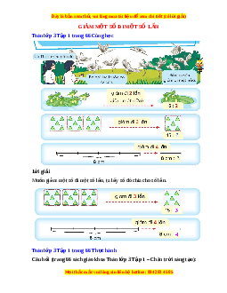Giải Sgk Toán lớp 3 Bài 43: Giảm một số đi một số lần (Chân trời sáng tạo)