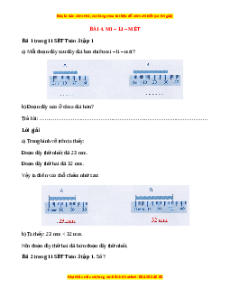 VBT Toán lớp 3 Bài 4 (Cánh diều): Mi-li-mét