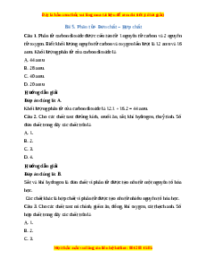 Trắc nghiệm Phân tử - Đơn chất - Hợp chất KHTN 7 Kết nối tri thức