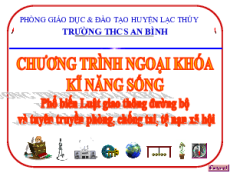 Trò chơi powerpoint An toàn giao thông