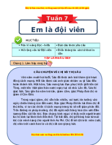 Bài tập cuối tuần Tiếng việt lớp 3 Tuần 7 Chân trời sáng tạo (có lời giải)