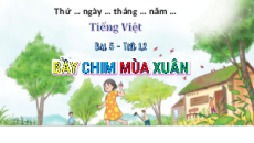 Giáo án Powerpoint Bài 5: Bầy chim mùa xuân Tiếng Việt lớp 5 Chân trời sáng tạo
