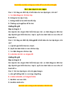 Trắc nghiệm GDCD 7 Bài 3 Chân trời sáng tạo: Học tập tự giác, tích cực