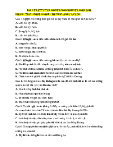 Trắc nghiệm Bài 2: Trật tự thế giới trong Chiến tranh lạnh Lịch sử 12 Đúng-Sai, Trả lời ngắn 2025