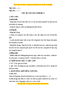 Giáo án Bài tập cuối Chương 4 trang 97 Toán 6 Kết nối tri thức