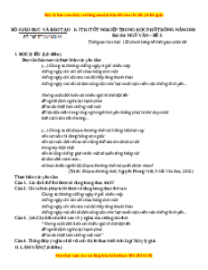 Đề Tốt nghiệp Ngữ Văn 2024 theo đề tham khảo (Đề 5)