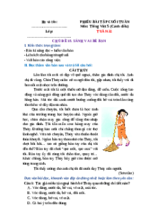 Bài tập cuối tuần Tiếng Việt lớp 5 Cánh diều Tuần 32