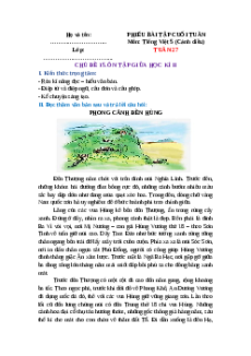 Bài tập cuối tuần Tiếng Việt lớp 5 Cánh diều Tuần 27