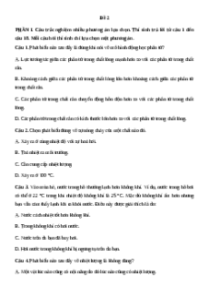 Đề thi giữa kì 1 Vật lí 12 Kết nối tri thức (Đề 2)