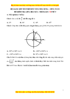 Đề thi giữa kì 1 Toán 11 Kết nối tri thức (đề 6)