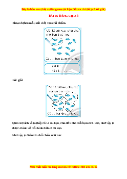 VBT Toán lớp 3 Bài 26 (Chân trời sáng tạo): Bảng chia 3