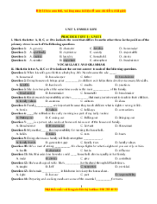 Practice test Tiếng Anh 10 Global success (cả năm) có lời giải