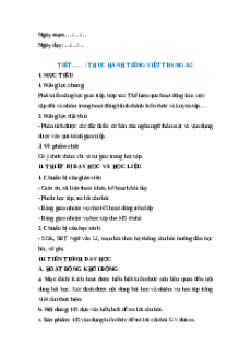 Giáo án Thực hành tiếng Việt trang 112 Ngữ Văn 12 Chân trời sáng tạo