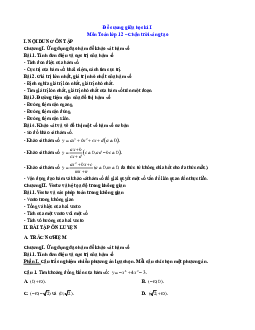 Đề cương Giữa kì 1 Toán 12 Chân trời sáng tạo cấu trúc mới (có tự luận)