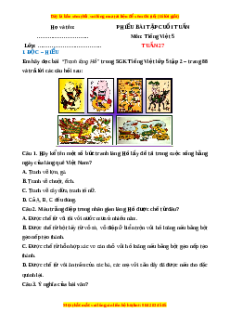 Bài tập cuối tuần Tiếng việt 5 Tuần 27 (có lời giải)