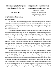 Đề minh họa thi vào lớp 10 Ngữ văn 2025 - Sở GD Hải Phòng