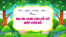 Giáo án Powerpoint Chia cho số có một chữ số Toán lớp 4 Cánh diều