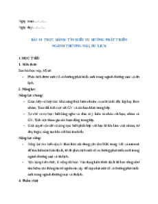 Giáo án Bài 10 Địa lí 9 Kết nối tri thức (2024): Thực hành