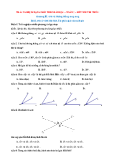 Trắc nghiệm Toán 7 Đúng-Sai, Trả lời ngắn Kết nối tri thức Chương 3