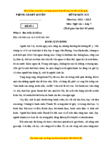 Đề thi giữa kì 1 Ngữ Văn lớp 7 Kết nối tri thức có đáp án (Đề 2)