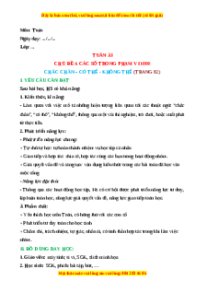 Giáo án Chắc chắn – Có thể - Không thể Toán lớp 2 Cánh diều