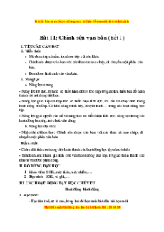 Giáo án Bài 11 Tin học lớp 4 Kết nối tri thức: Chỉnh sửa văn bản