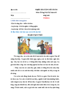 Bài tập cuối tuần Tiếng Việt lớp 5 Chân trời sáng tạo Tuần 6