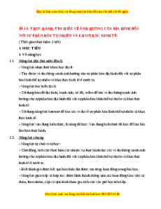 Giáo án Địa lí 8 Bài 3 Cánh diều (2024): Thực hành Tìm hiểu về ảnh hưởng của địa hình đối với sự phân hóa tự nhiên và khai thác kinh tế