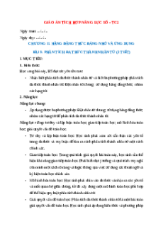 Giáo án Bài 9 Toán 8 Kết nối tri thức (năng lực số)