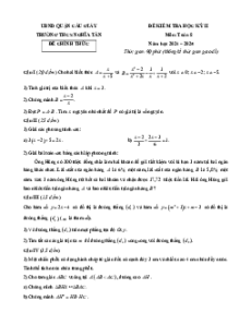 Bộ 10 đề thi cuối kì 2 Toán 8 Hà Nội có đáp án