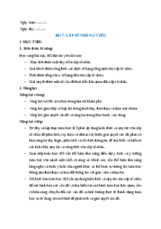 Giáo án Bài 7 Toán 11 Kết nối tri thức (năng lực số)