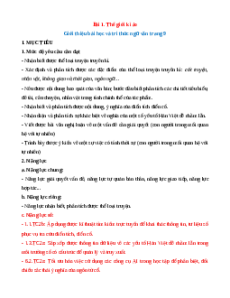 Giáo án Bài 1 Ngữ Văn 9 Kết nối tri thức (năng lực số)