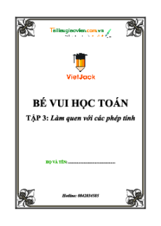Bé vui học toán Tập 3