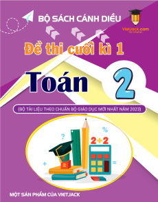 Bộ 5 đề thi cuối kì 1 Toán lớp 2 Cánh diều có đáp án