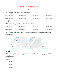 VBT Toán lớp 3 Bài 15 (Kết nối tri thức): Luyện tập chung
