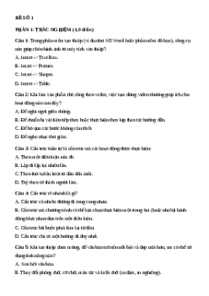 Bộ 4 đề thi giữa kì 2 Tin học lớp 5 Chân trời sáng tạo có đáp án