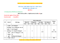Đề thi cuối kì 1 Toán 11 Chân trời sáng tạo - Đề 10