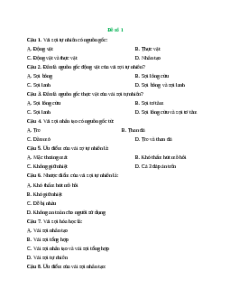 Đề thi giữa kì 2 Công nghệ 6 Cánh diều (Đề 1)