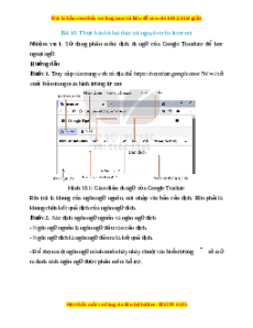 Lý thuyết Tin học 10 Kết nối tri thức Bài 10: Thực hành khai thác tài nguyên trên Internet