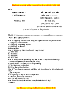 Đề thi cuối kì 1 Tin học 8 Cánh diều (Đề 3)