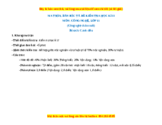 Đề thi Công nghệ 11 cuối kì 2 Cánh diều (Công nghệ chăn nuôi) - Đề 1