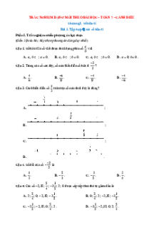 Trắc nghiệm Toán 7 Đúng-Sai, Trả lời ngắn Cánh diều (form 2025)