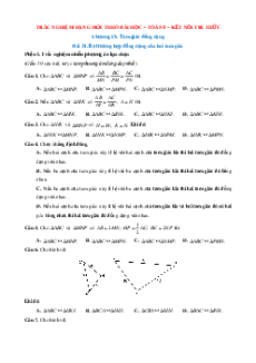 Trắc nghiệm Toán 8 KNTT Chương 9 (có đúng sai, trả lời ngắn)