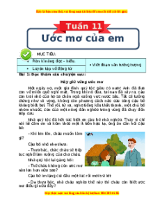 Bài tập cuối tuần Tiếng việt 4 Tuần 11 Cánh diều (có lời giải)