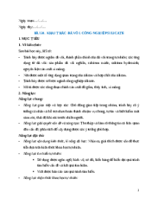 Giáo án NLS Hóa học 9 Kết nối tri thức Bài 34