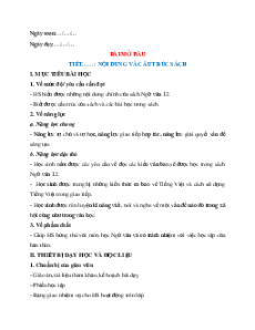 Giáo án Ngữ Văn 12 Cánh diều Học kì 1